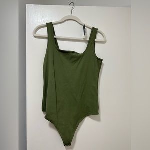 Abercrombie seamless rib tank bodysuit NWT